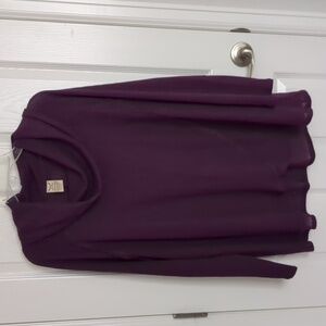 Faded Glory Waffle Knit Cowl Neck Top 2X